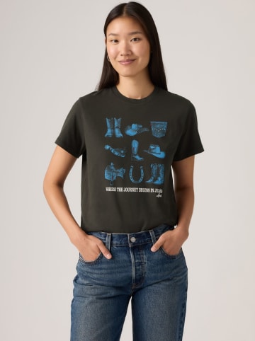 Levis Shirt in Anthrazit/ Hellblau