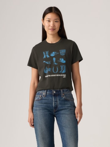 Levis Shirt in Anthrazit/ Hellblau