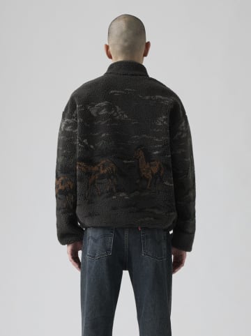Levi's Fleece trui "Idyllwild" bruin
