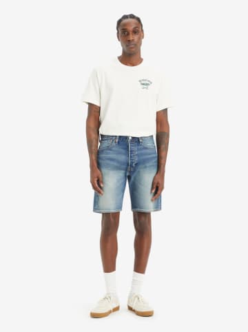 Levi's Szorty dżinsowe "501" - Regular fit - w kolorze niebieskim