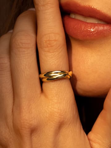 DIAMOND & CO Gouden ring "Saturna"