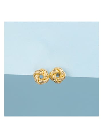 DIAMOND & CO Gouden oorstekers "Noeud torsadé"