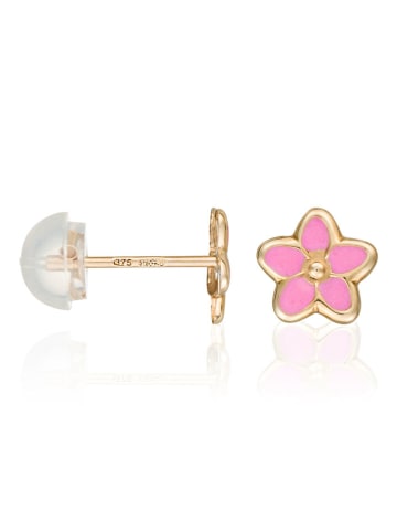 OR ÉCLAT Gold-Ohrstecker "Jolies fleurs"