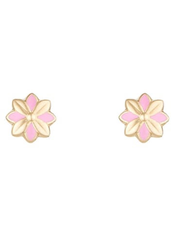 OR ÉCLAT Złote kolczyki-wkrętki "Jolies petites fleurs"