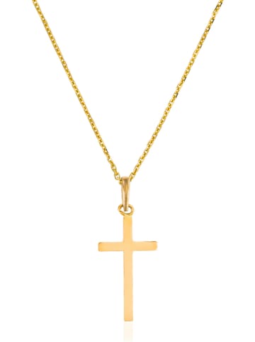 OR ÉCLAT Złota zawieszka "Croix Croyance"