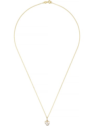 L instant d Or Gouden hanger "Lova pearl" met zoetwaterkweekparel