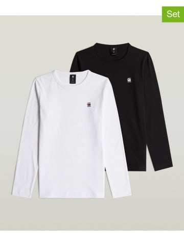 G-Star Koszulki (2 szt.) w kolorze białym i czarnym