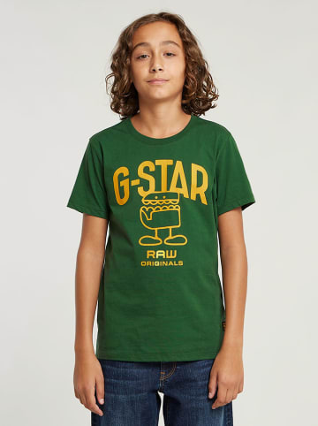 G-Star Koszulka w kolorze zielonym