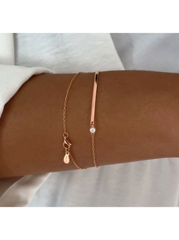 DI GIORGIO Rosévergold. Armkette mit Schmuckelement