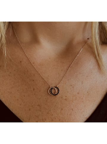 DI GIORGIO Rosévergulde ketting met sierelement - (L)39 cm