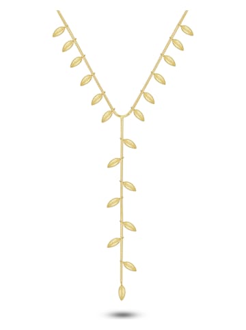 DI GIORGIO Vergold. Halskette mit Schmuckelementen - (L)40 cm