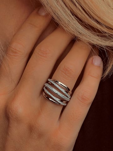 DI GIORGIO Zilveren ring met edelstenen