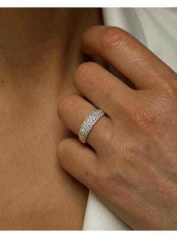 DI GIORGIO Vergulde ring met edelstenen