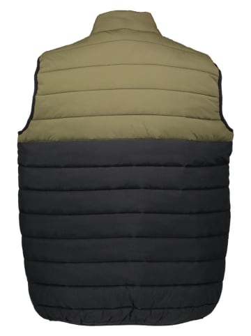 Pepe Jeans Doorgestikte bodywarmer zwart/olfgroen