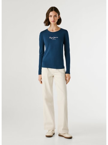 Pepe Jeans Koszulka "New Virginia" w kolorze granatowym