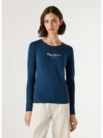 Pepe Jeans Koszulka "New Virginia" w kolorze granatowym