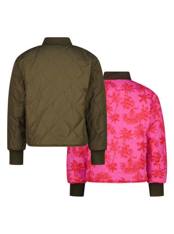 Vingino 2-in-1 omkeerbare jas roze/kaki