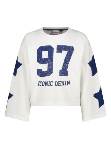 Vingino Longsleeve wit/donkerblauw