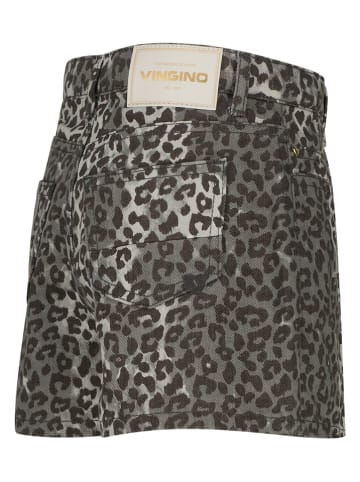 Vingino Jeans-Skort in Braun/ Grau