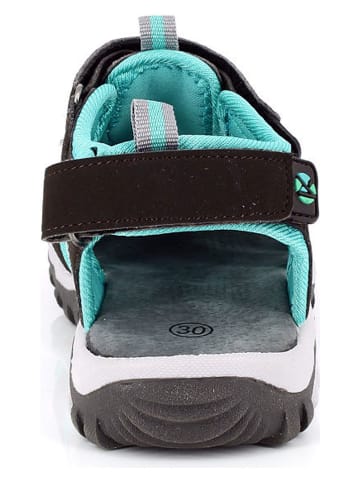 Kimberfeel Halbsandalen "Algarve" in Schwarz/ Türkis
