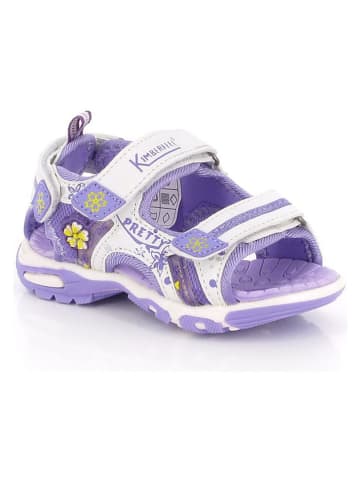 Kimberfeel Sandalen "Audrey" in Lila/ Weiß