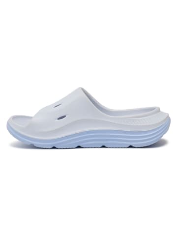Kimberfeel Pantoletten "Holy" in Creme/ Hellblau