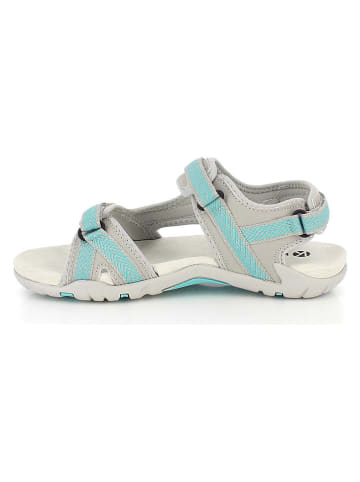 Kimberfeel Sandalen "Jeannie" in Grau/ Türkis