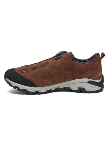 Kimberfeel Skórzane buty turystyczne "Raven" w kolorze brązowym