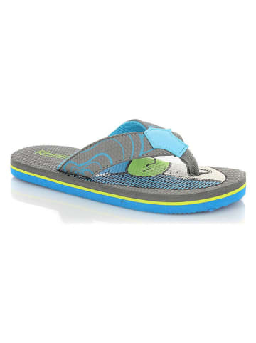 Kimberfeel Zehentrenner "Tahiti" in Grau/ Blau