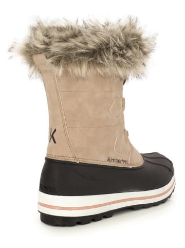 Kimberfeel Winterlaarzen "Elisa" beige/zwart