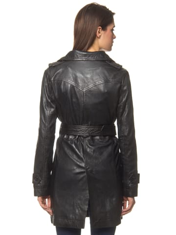 Chyston Ledermantel "Elsa" in Schwarz