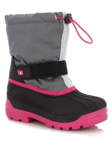 Kimberfeel Winterlaarzen "Logan" grijs/roze