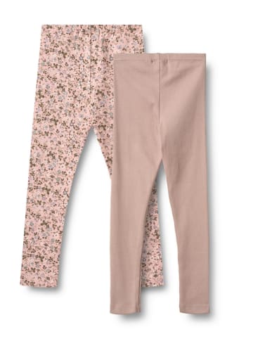 Wheat Legginsy (2 pary) "Jules" w kolorze jasnoróżowym