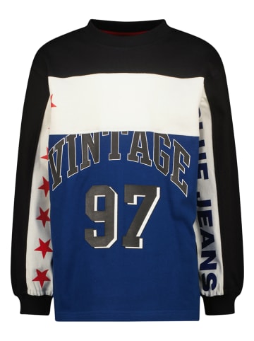 Vingino Sweatshirt blauw/wit/zwart