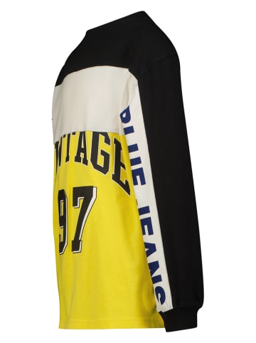 Vingino Sweatshirt in Gelb/ Creme/ Schwarz