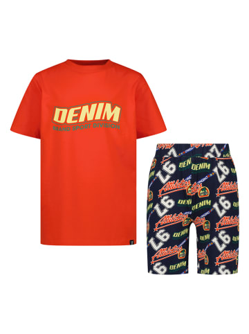 Vingino Pyjama in Rot/ Dunkelblau