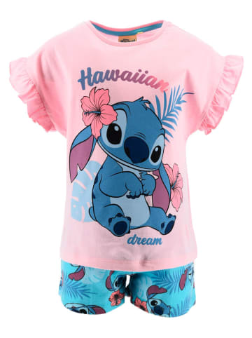 Lilo & Stitch Pyjama "Lilo & Stitch" in Rosa/ Blau