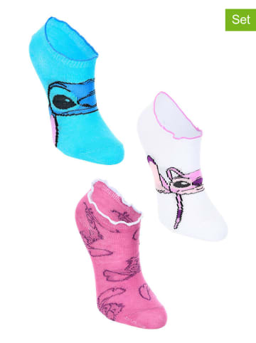 Lilo & Stitch 3er-Set: Socken "Lilo & Stitch" in Bunt
