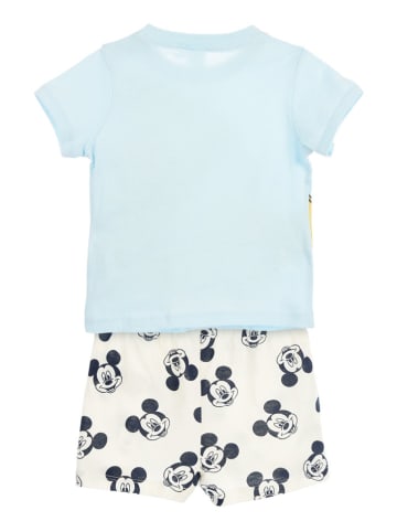 Disney Mickey Mouse Pyjama "Mickey" in Hellblau/ Weiß