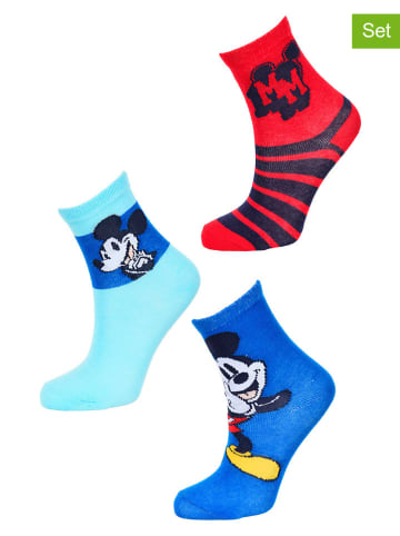 Disney Mickey Mouse Skarpety (3 pary) "Myszka Miki" ze wzorem