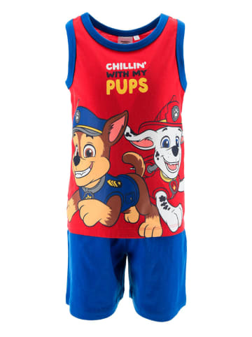 Disney Paw Patrol Piżama "Psi Patrol" w kolorze czerwono-niebieskim