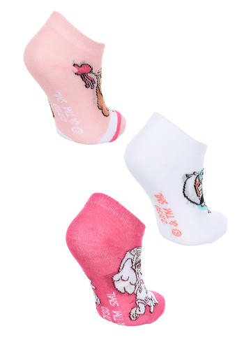 Build Your Brand Kids 3er-Set: Socken "Paw Patrol" in Rosa/ Pink/ Weiß