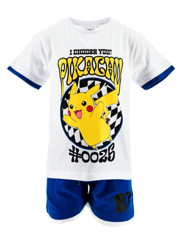 Pokémon 2-częściowy zestaw "Pokémon" w kolorze biało-niebieskim