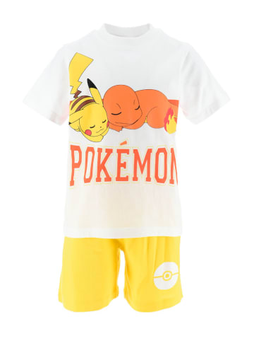 Pokémon Piżama "Pokémon" w kolorze biało-żółtym