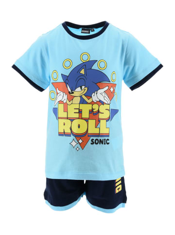 Sonic 2tlg. Outfit "Sonic" in Hellblau/ Dunkelblau