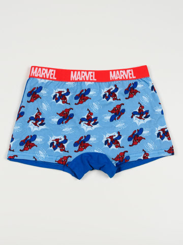 Spiderman 2er-Set: Boxershorts "Spiderman" in Hellblau/ Blau/ Rot