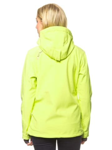 Peak Mountain Kurtka softshellowa w kolorze żółtym