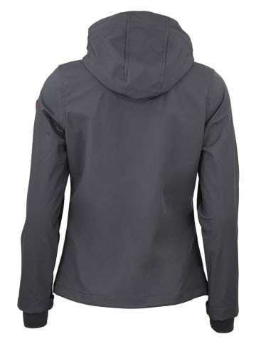 Peak Mountain Softshelljacke "Acafe" in Grau/ Schwarz