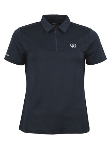 Peak Mountain Funkcyjna koszulka polo "Achance" w kolorze granatowym