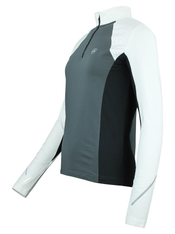 Peak Mountain Functioneel shirt "Aflint" wit/grijs